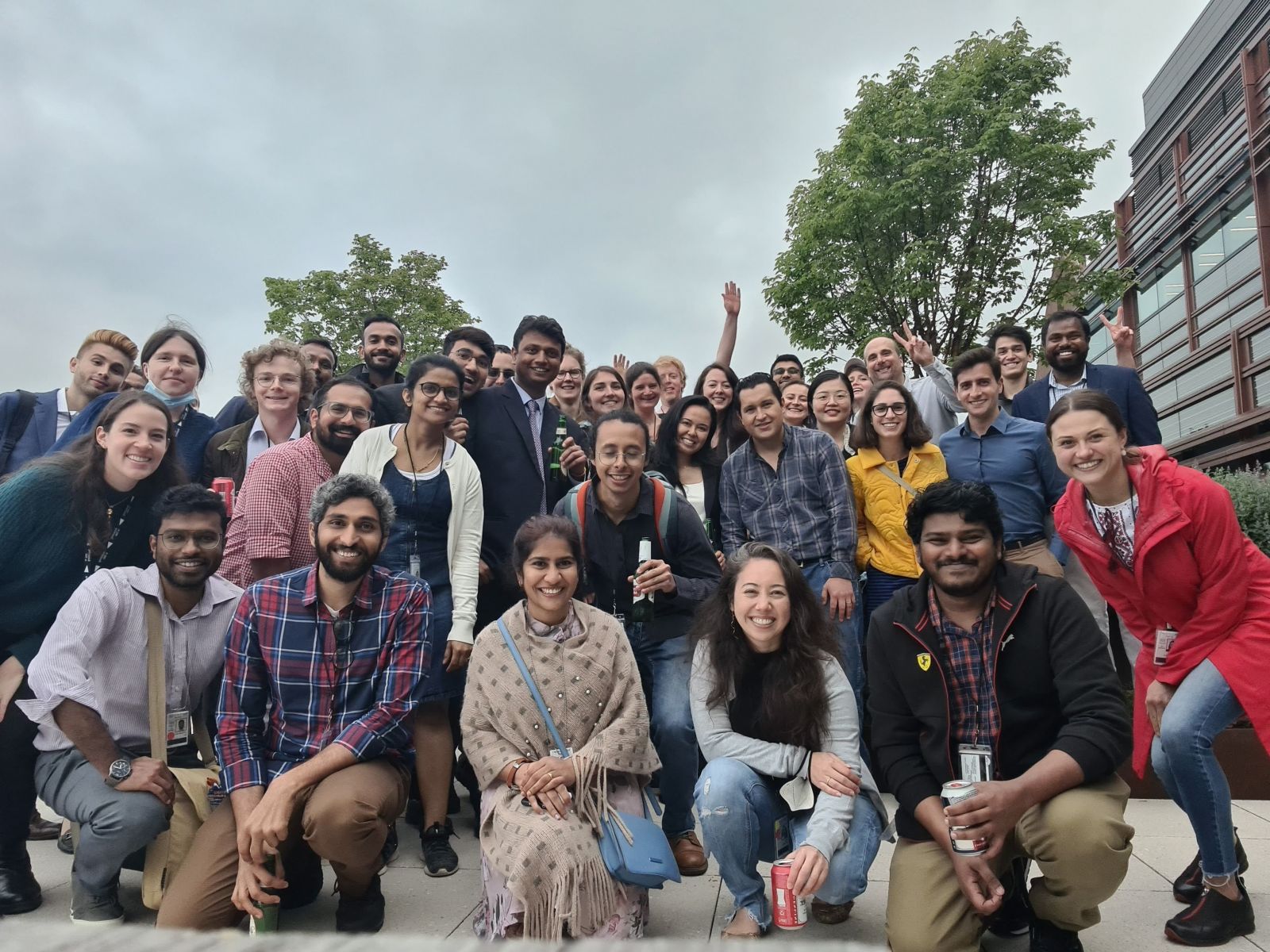 Group photo of YPA members at the 2022 YPA Symposium on the YSB terrace 