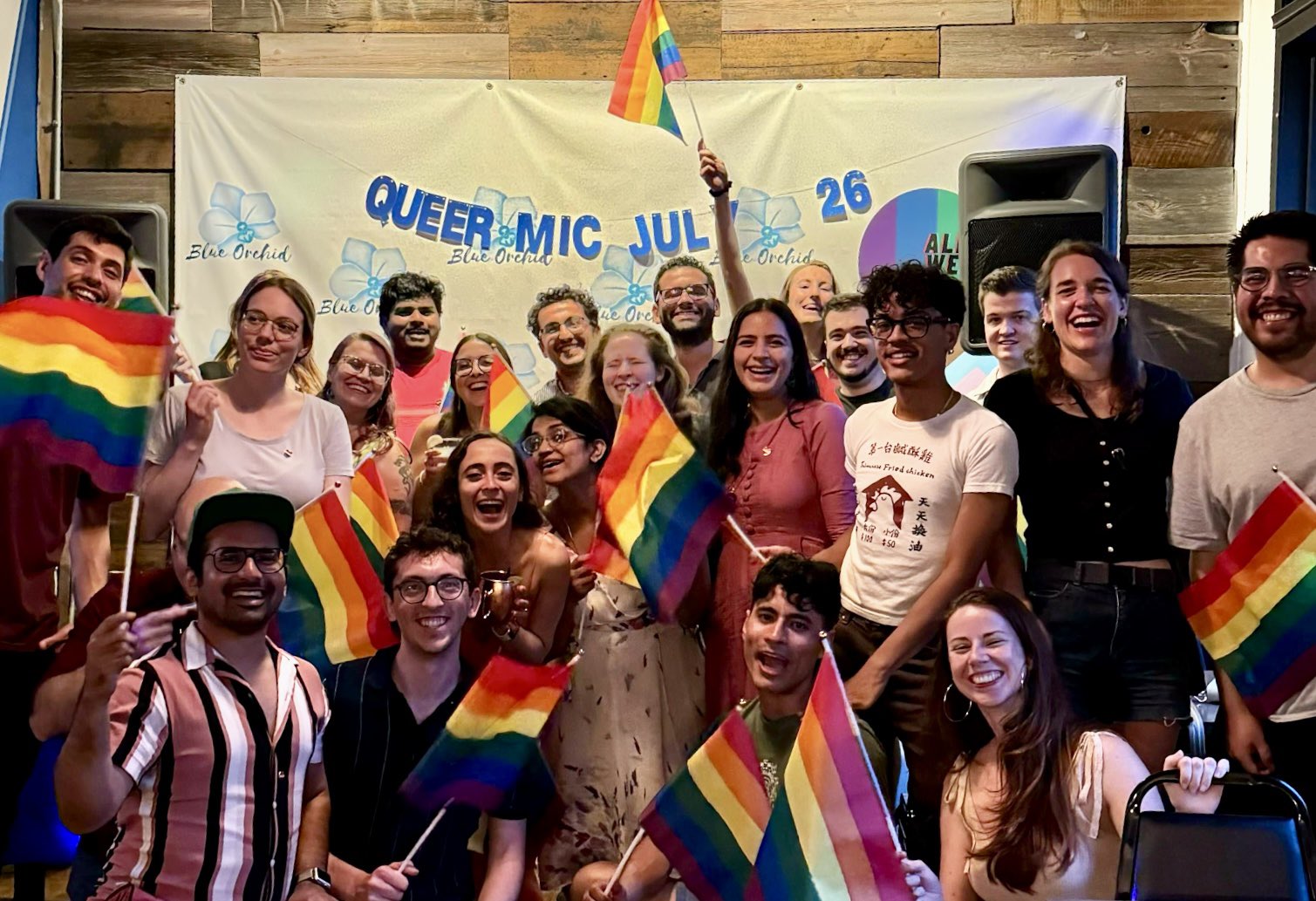 YPA members celebrating pride month