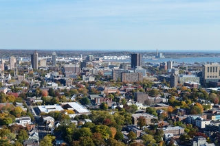 aerial photo of new haven