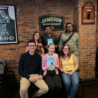 Postdocs at a pint of postdoc night during National Postdoc Appreciation Week 2023